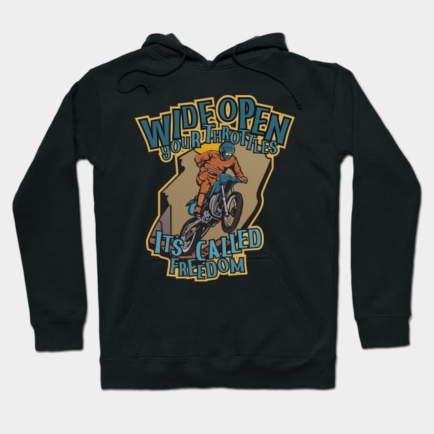 Dirt bike Hoodie by Stenau Artwerk